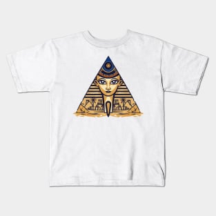 Ancient Egypt Golden Grandeur: Legendary Egyptian Artistry in Modern Style Kids T-Shirt